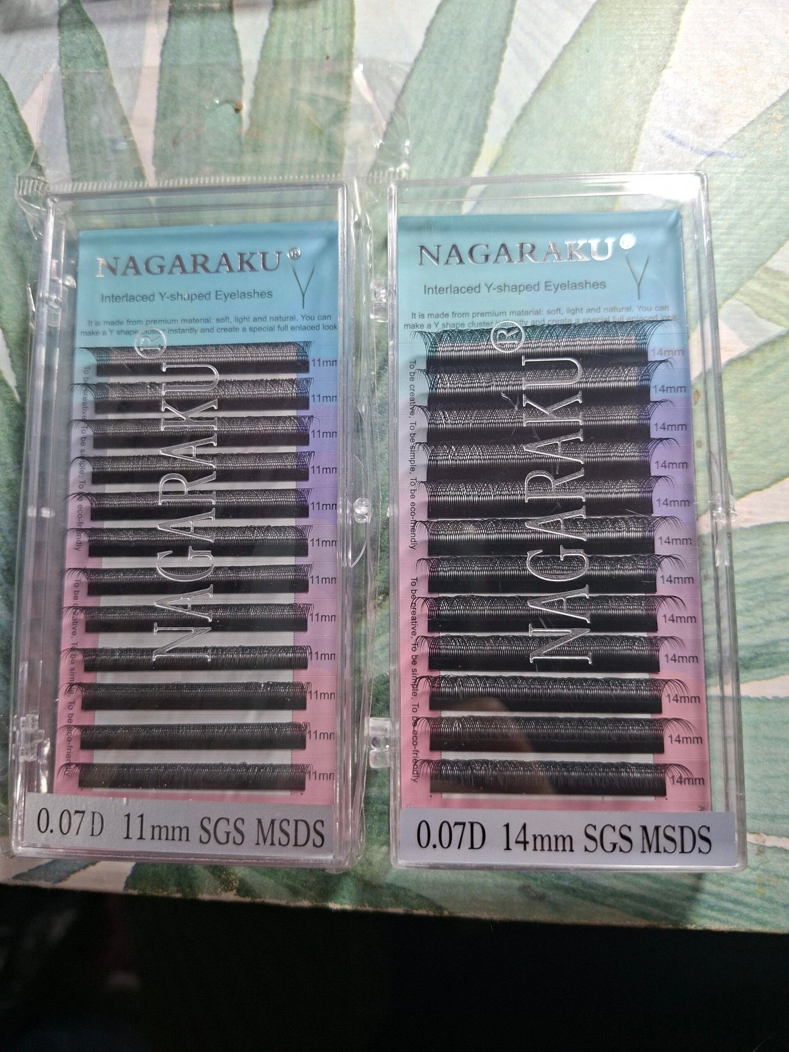 Pestañas pelo por pelo nagaraku 0.07D 11mm y 14mm