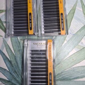 Pestañas pelo por pelo nagaraku 0.07D 8mm, 10mm y 12mm