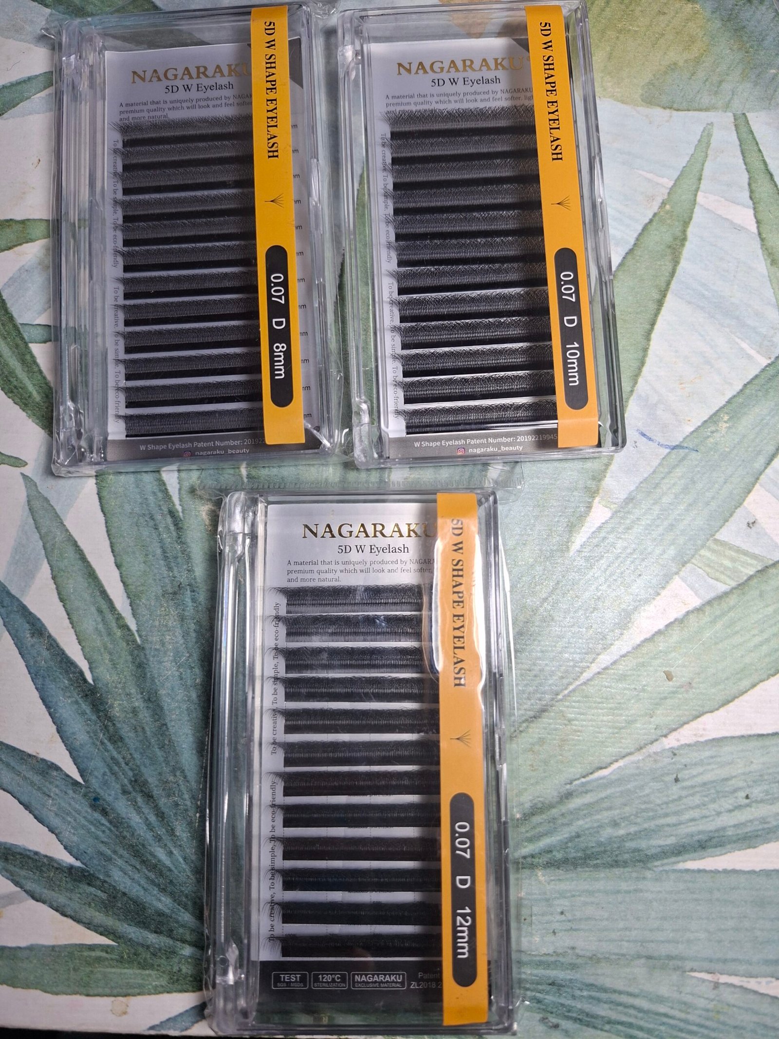 Pestañas pelo por pelo nagaraku 0.07D 8mm, 10mm y 12mm