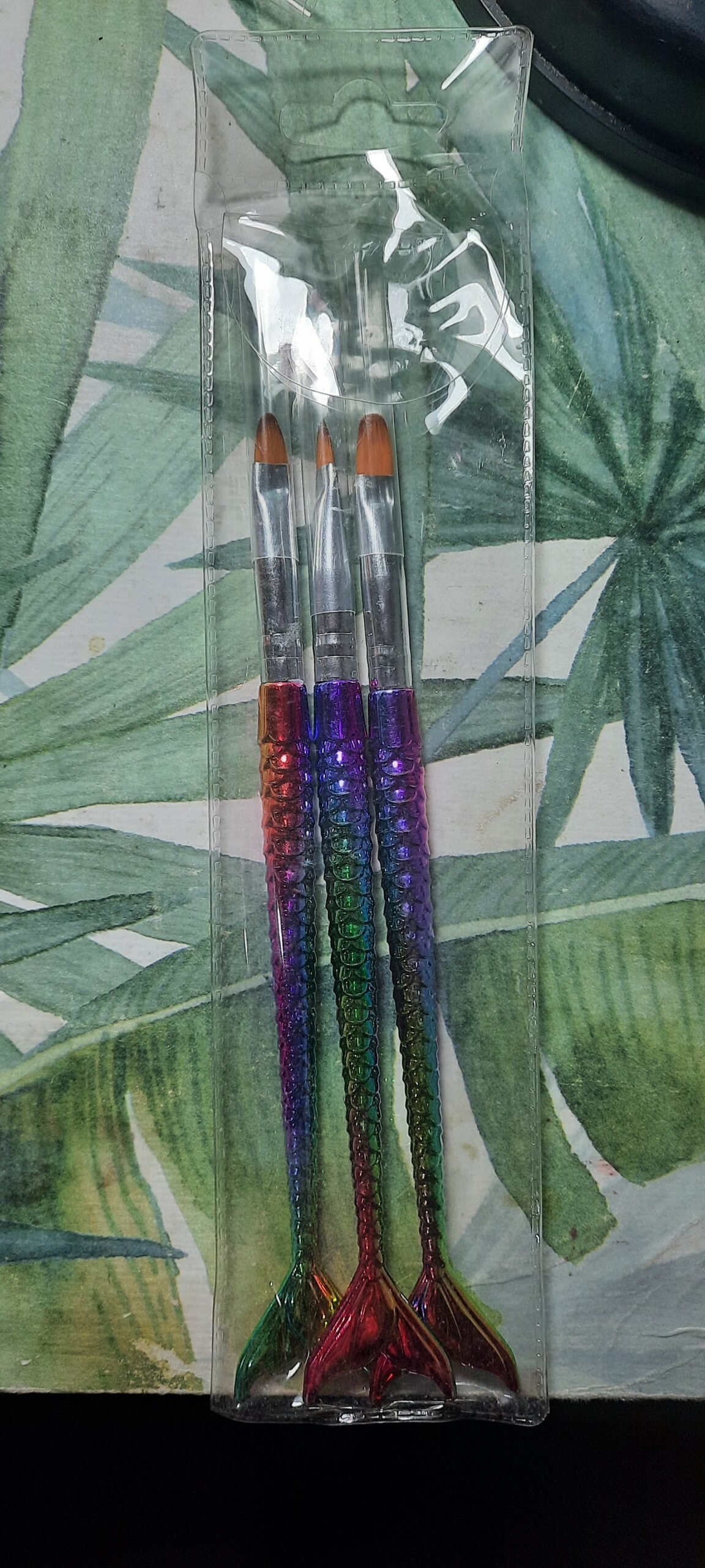 Set de 3 pinceles sirena para gel