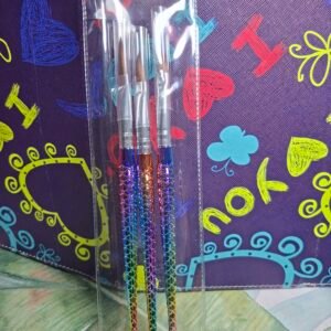 Set de 3 pinceles para acrílico sirena