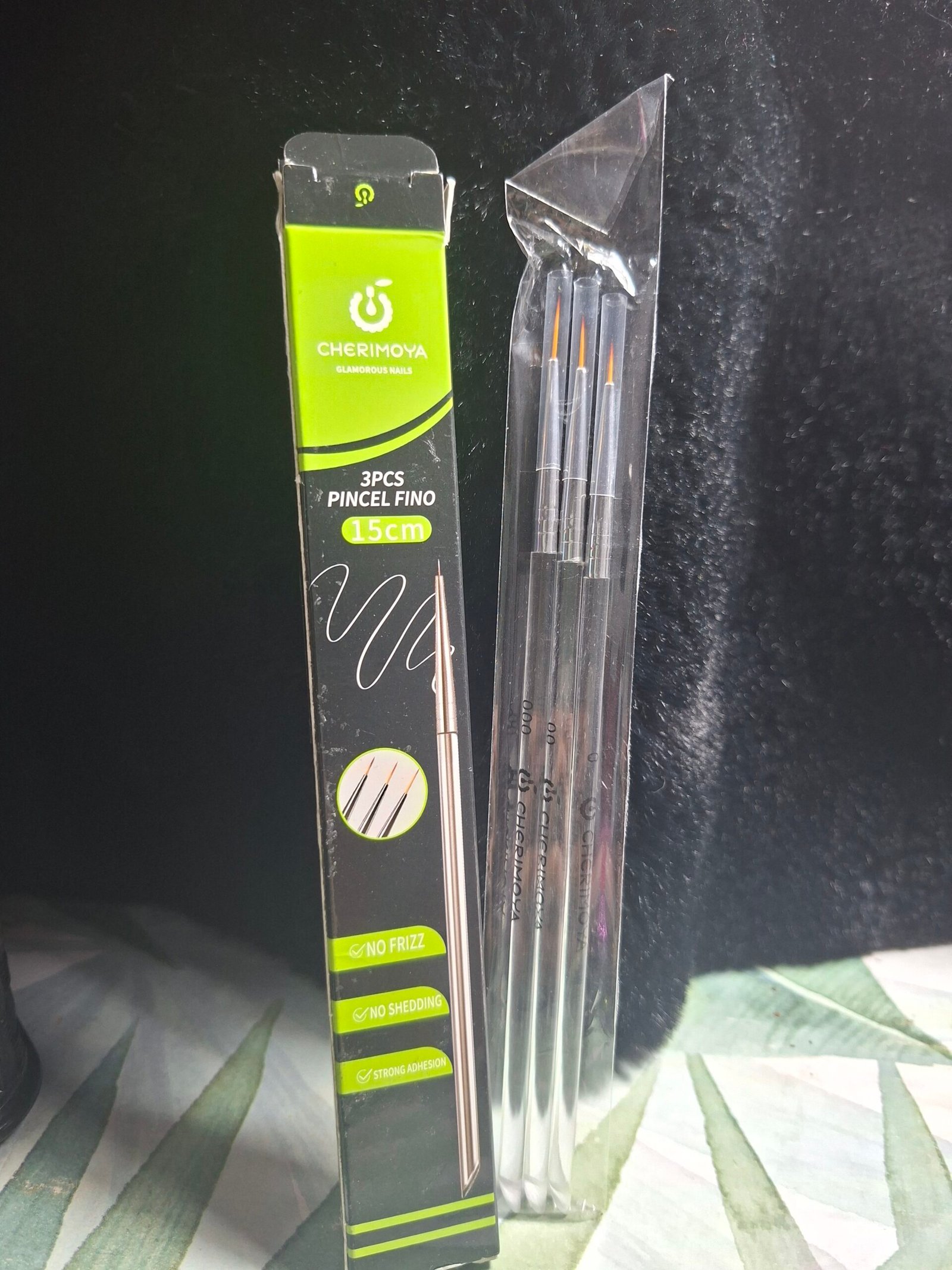 Set de 3 pinceles liners cherimoya
