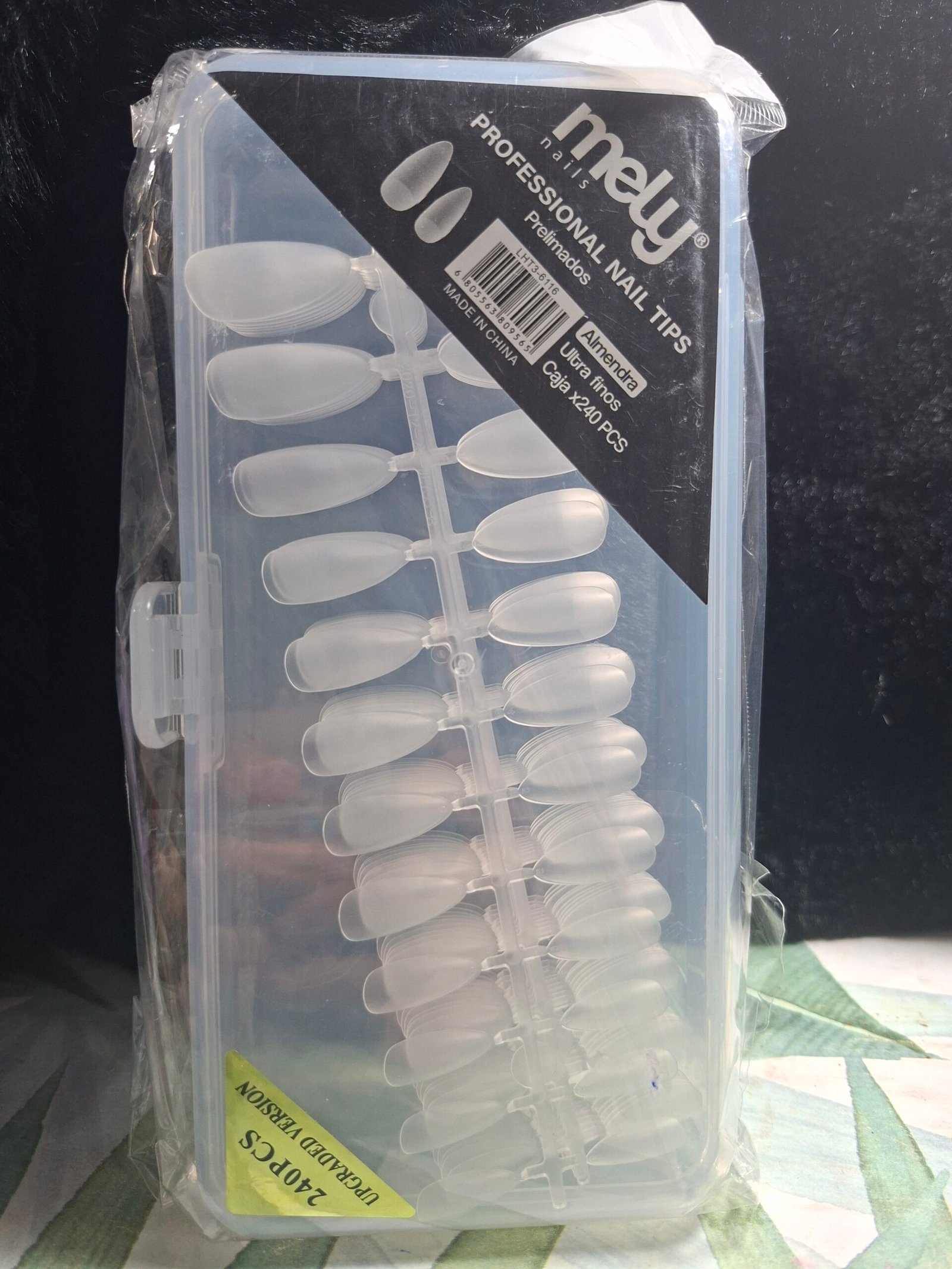 Soft gel tips mely almendra prelimadas 240u