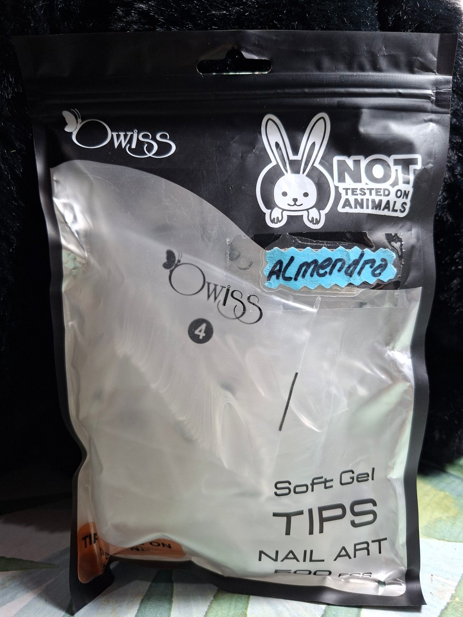 Soft gel tips almendra owiss 500u