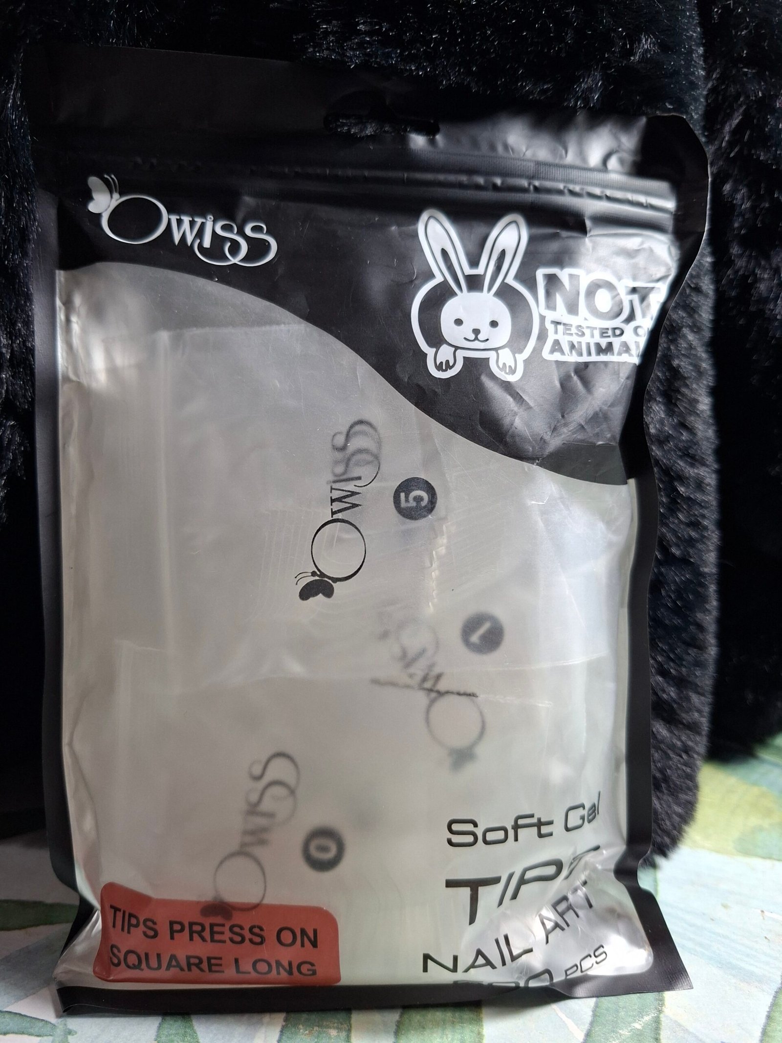 Soft gel tips owiss cuadradas 500u