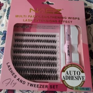 Kit de pestañas auto adhesivo + pinza y pegamento
