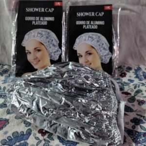 Gorro de aluminio plateado para tintura ,baño de crema y más