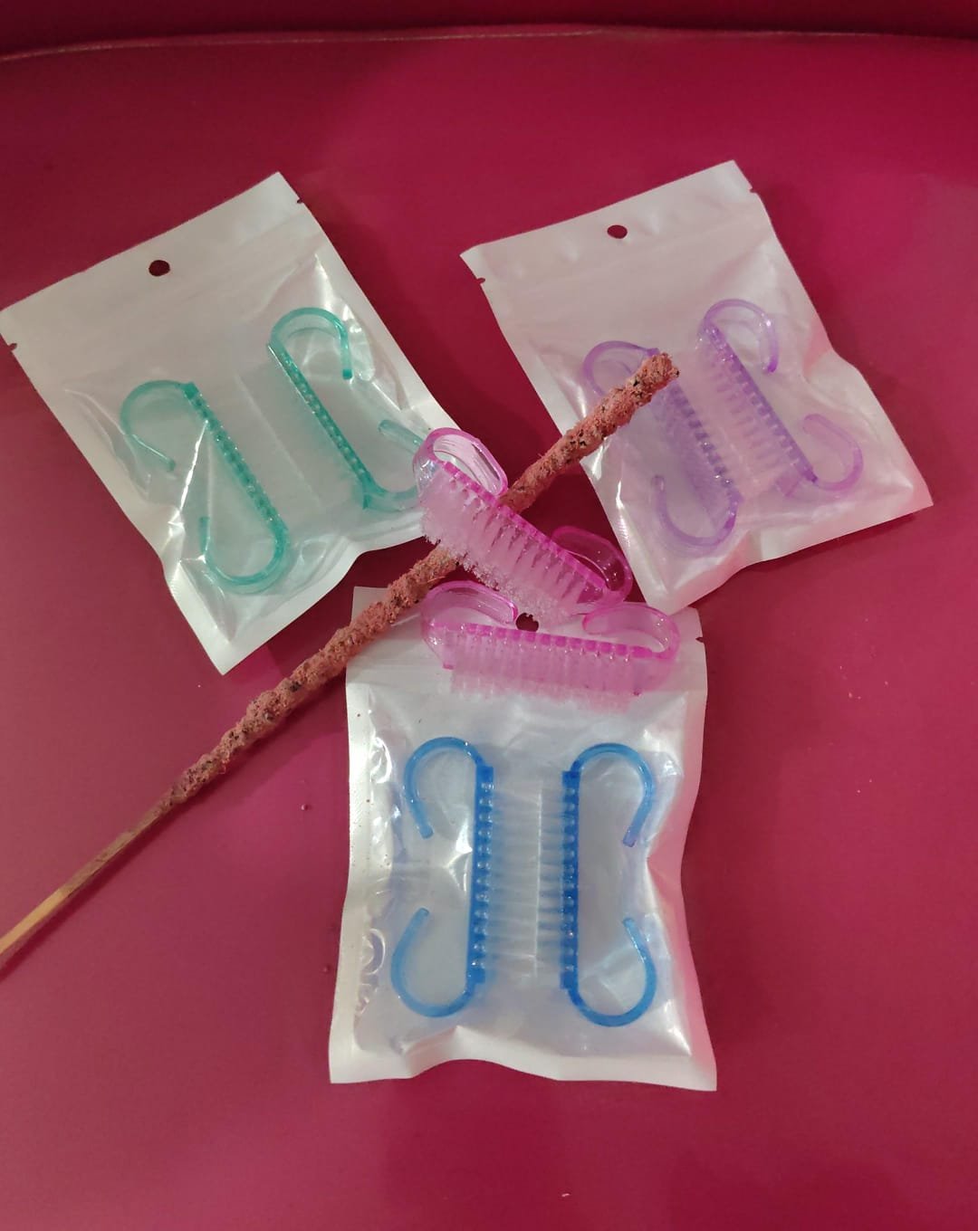 Cepillos chicos para uñas set de 2