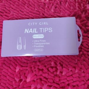 Tips soft gel City Girl Ballerina (coffin) x 240 unidades