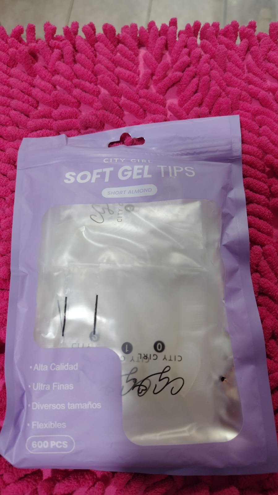 Tips soft gel almendra , cuadrada , coffin bolsa 600 unidades