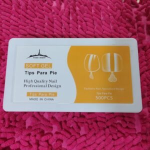 Tips soft gel para pie  Paris Night
