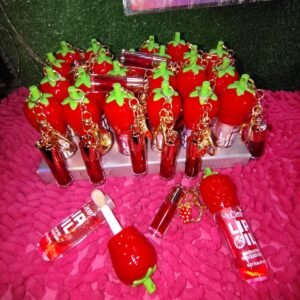 Gloss frutilla con llavero
