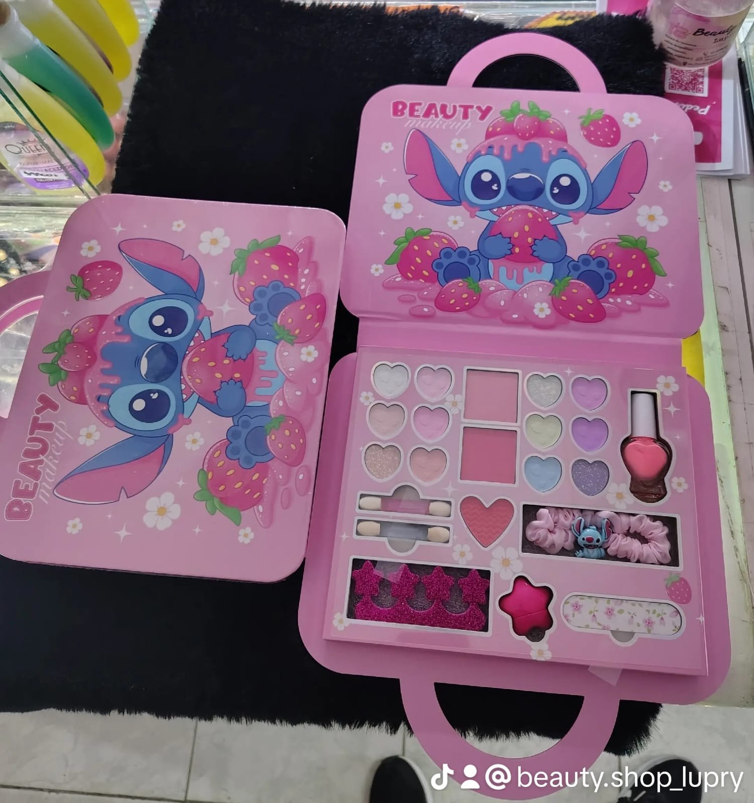 Kit valija de maquillajes stich rosa