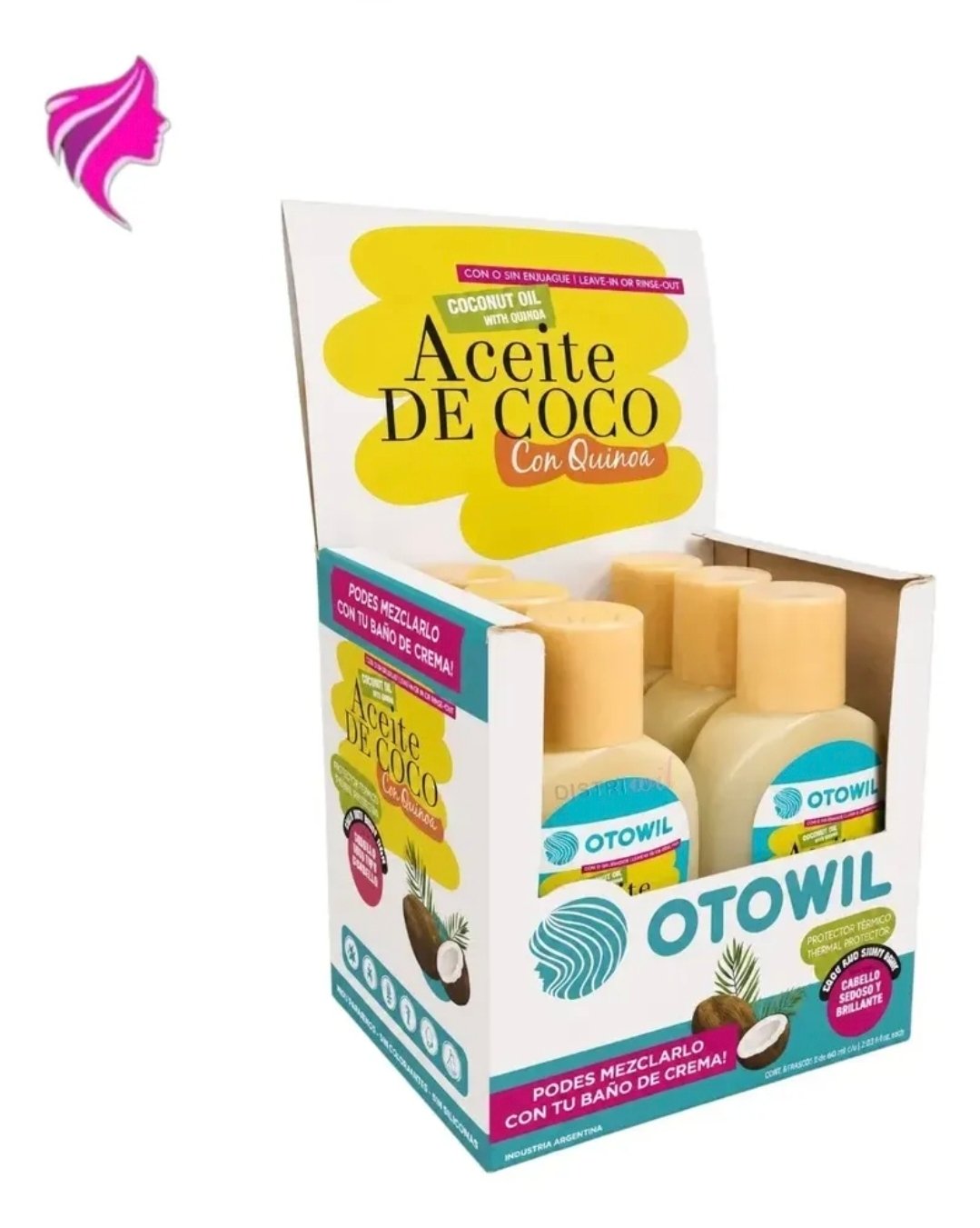 Aceite De Coco Capilar Otowil 60ml Nutricion
