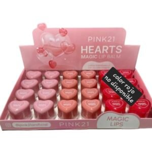 Bálsamo labial mágico cambia de color pink 21