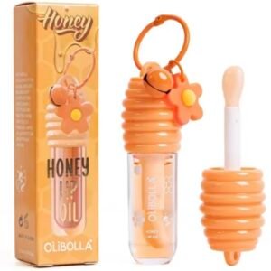 Labial honey lip gloss con llavero flor