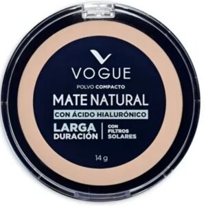 Polvo compacto con ácido hialurónico con filtro solar vogue