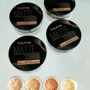 Polvo compacto con color matte ruby rose