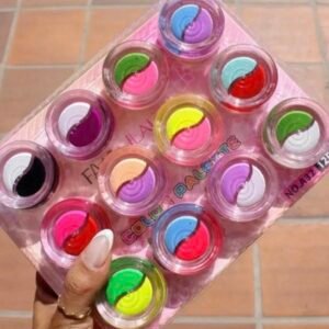 Maquillaje artistico doble color