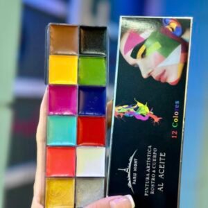 Maquillaje artístico 12 colores paris night