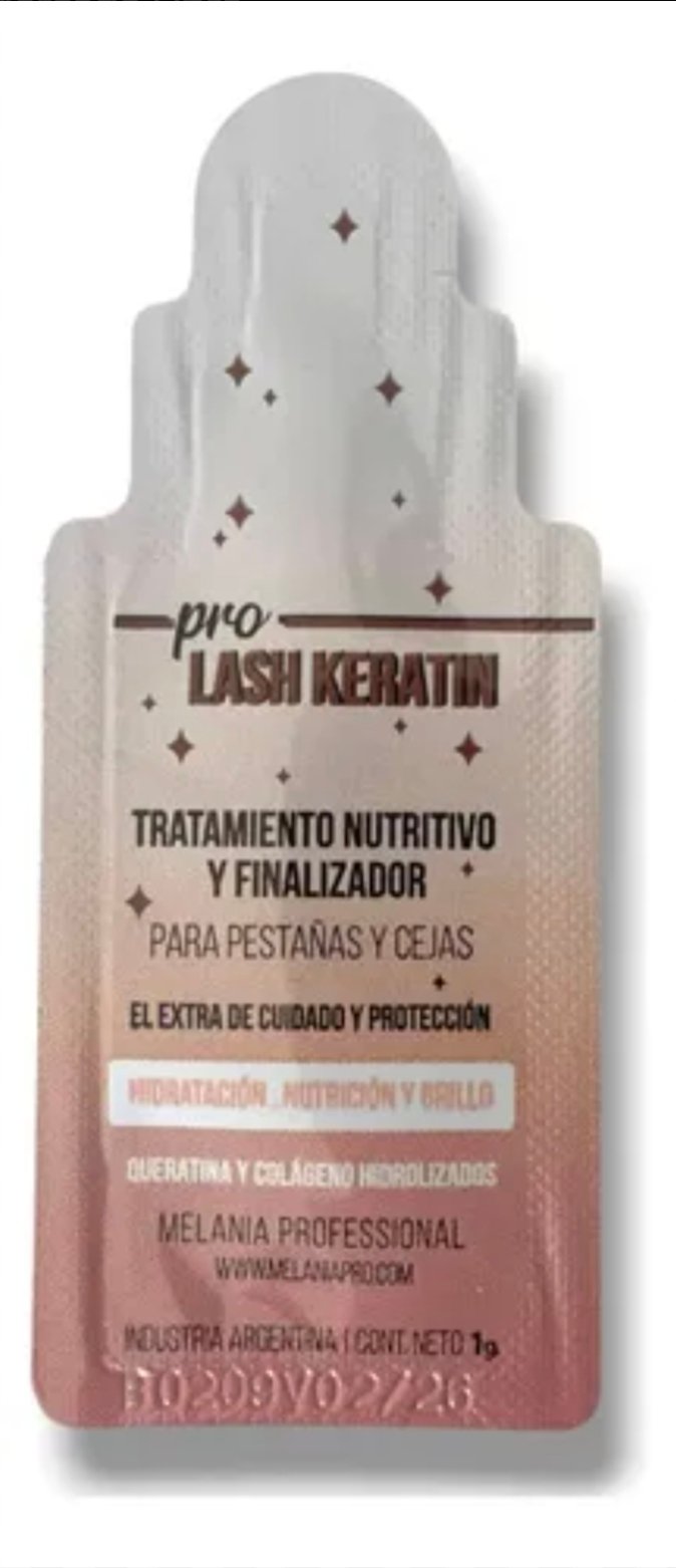 Pro lash keratina tratamiento nutritivo y finalizador para pestañas y cejas