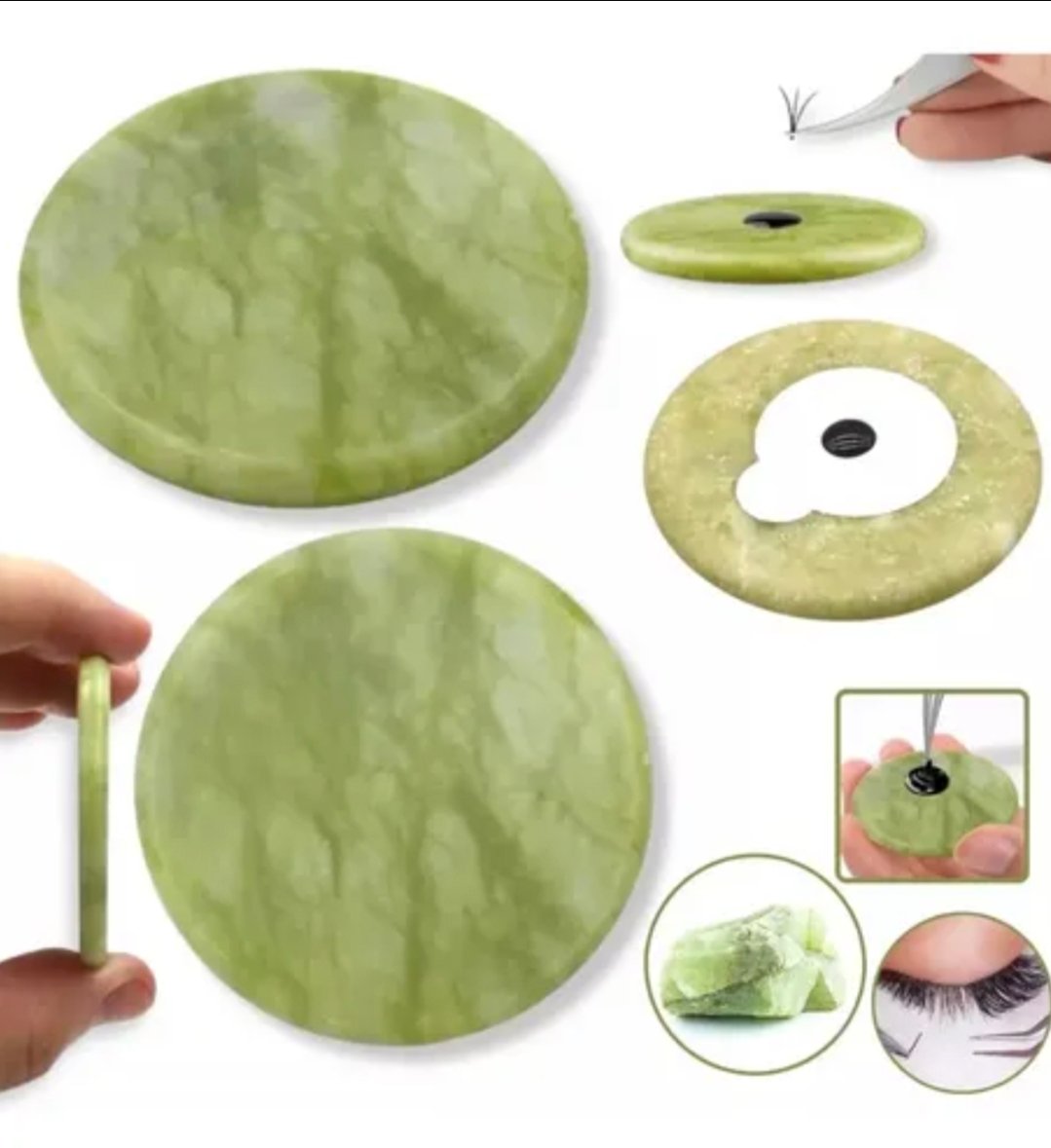 Piedra jade porta pegamento