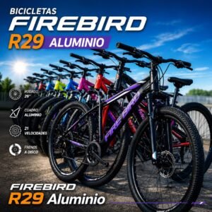 BICICLETA FIREBIRD RODADO 29, 21 VELOCIDADES ALUMINIO