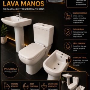Combo Inodoro + bidet + lava manos
