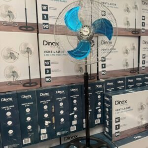 VENTILADOR 3 EN 1 DINAX TOTAL METAL PIE-MESA-PARED ASPAS METALICAS/MOTOR 100% DE COBRE